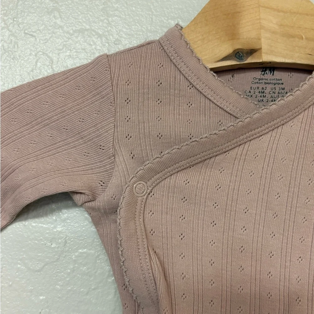 $7 ADD ON‎ h&m pointelle kimono style bodysuit 3M Zara Hanna Andersson Baby Gap